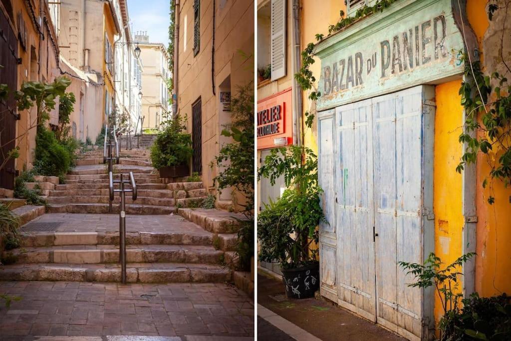 Rare Appart 2 Chambres En Duplex Design Au Panier มาร์กเซย ภายนอก รูปภาพ